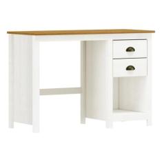 Escrivaninha 2 Gavetas Branco/Freijó Topázio - FN - Finestra