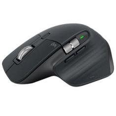 Mouse sem fio Logitech MX Master 3S com Clique Silencioso, Conexão USB ou Bluetooth - Grafite