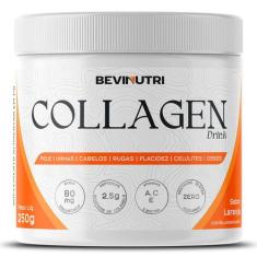 Colágeno Hidrolisado em Pó Collagen Drink 250g Pele Sabores - BEVINUTR