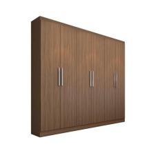 Guarda-Roupa Édez Casal Magnolia, 6 Portas, Nogueira - Herval