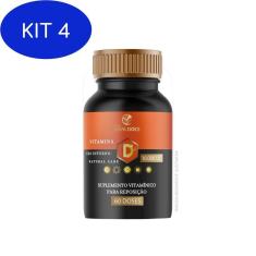 Kit 4 Vitamina D3 10.000Ui 60 Capsulas