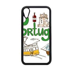 Capa com símbolo nacional de Portugal para iPhone XR para proteção de telefone Apple