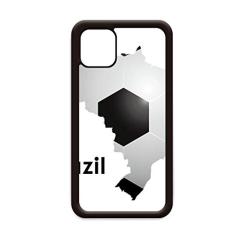 Slogan do Brasil em forma de mapa de futebol para iPhone 11 Pro Max Capa para Apple Mobile Case