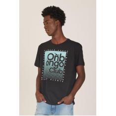 Camiseta Onbongo Estampada Preta