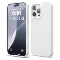 elago Capa compatível com iPhone 16 Pro Max, capa de silicone líquido premium, capa protetora de corpo inteiro, à prova de choque, telefone fino, forro de microfibra macia antiarranhões, 17,5 cm
