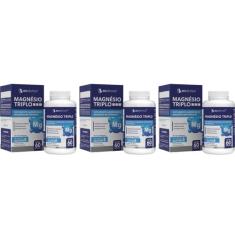 Kit 3x Magnésio Triplo Carbonato Quelato Malato 60 Capsulas Bioceutica