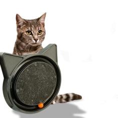 Arranhador para Gatos com Bolinha Interativa Antistress - Preto - Fura