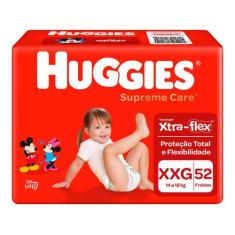 Fralda Huggies Supreme Care - Tam. XXG 14 a 18kg 52 Unidades, XXG, 52 