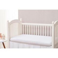 Lençol berço americano percal 180 fios 80% algodão - BruceBaby Bordado