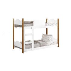 Beliche Infantil Encanto Branco/Nature - Gabrielli Móveis