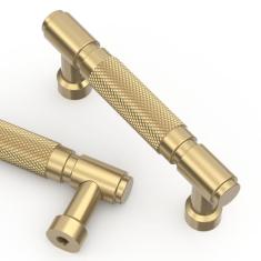 Asidrama Pacote com 10 puxadores de armário de cozinha de bronze champanhe de 76 mm, puxadores de armário de cozinha para puxadores de gaveta de armário