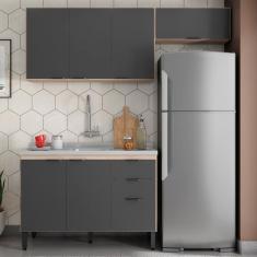 Cozinha Modulada 3 Peças Frcz7 Avena Grafito