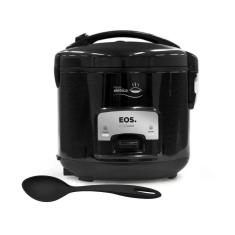 Panela Elétrica de Arroz 10 Xícaras Preta 220v Eos Com Colher Para Servir Tramontina