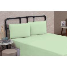 Lençol Cama Solteiro 100% Algodão Sem Elástico Percal 200 Fios Hotel P