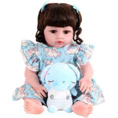 Boneca Bebe Sweetie Reborn(R)Elefantinha Silicone Doll- 48cm - S3