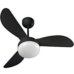 Ventilador de Teto Ventisol Fênix Black Inverter Controle Remoto, 02 Lâmpadas Led Inclusas - Bivolt