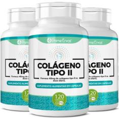 Kit 3 Colágeno Tipo 2 Tipo Il Saúde Das Articulações 120Cáps - Prime E