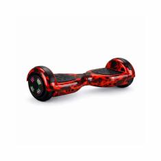 Hoverboard Skate Elétrico 6.5 Vermelho Fogo Led Bluetooth - Brinovar