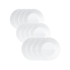 Aparelho de Jantar 12 Peças Duralex Saturno, Branco, 12
