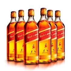 Combo Whisky Johnnie Walker Red Label 1l - 6 Unidades