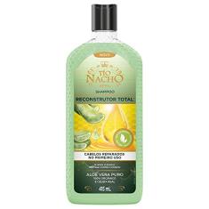 Tio Nacho - Shampoo Reconstrutor Total com Aloe Vera para reparação total, 415ml, Elimina e proteje contra os danos