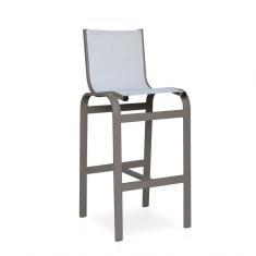 Banqueta Alta Para Balcão, Mesa Bistrô, área Externa - Marrom E Tela Cappuccino