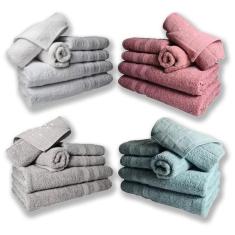 Jogo De Toalhas 8 Banhos 8 Rostos 8 Pisos Grande Grossa Br+re+cz+vd