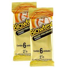 Kit 2 Pacotes Preservativo Blowtex Retardante C/ 6 Unidades Cada