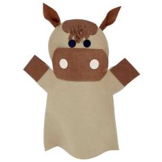 Fantoche - Feltro - Cavalo - Kits E Gifts