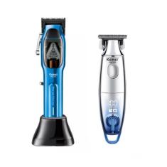 Maquina de Cortar Cabelo Prof. Kemei Km 1763 + Acabamento km 3230