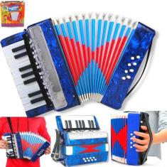 Acordeon Sanfona Infantil 8 Baixos 17 Teclas - ul - Europio