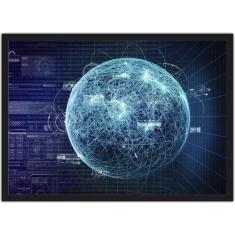 Quadro Decorativo Informática Empresas Decorações Com Moldura - Vital 