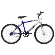 Bicicleta Aro 24 Ultra Bikes Bicolor Masculina sem Marcha, Azul, Aro 2