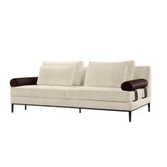Sofá Zarat 102 Com Espuma D30 Base Em Madeira E Pillowtop Boucle Plus White