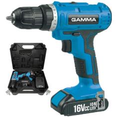 Parafusadeira Furadeira 16V 2 Baterias Gamma G12102/Br