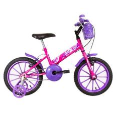 Bicicleta Ultra Kids T Aro 16 Rosa E Lilás - Ultrabike