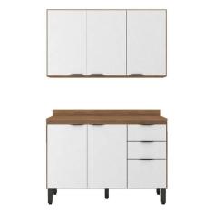 Cozinha Modulada Firenze Fi0010 Amêndola Branco - Demóbile