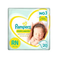 Fralda Pampers Premium Care RN - Até 4kg 20 Unidades, RN, 20