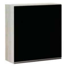 Armário Luciane 70cm 2 Portas Luci Legno Crema C/Preto Tx