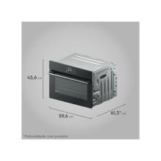 Forno Elétrico de Embutir Electrolux Multifuncional 50L Preto Experien