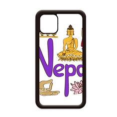 Capa para iPhone 12 Pro Max com símbolo nacional do Nepal para Apple Mini Mobile Case