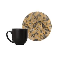 Conjunto C/ 6 Xícaras De Café C/ Pires Coup Amarilla 112ml