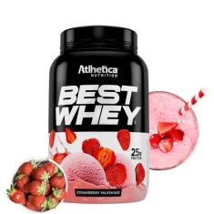 Best Whey (900G) Strawberry Milkshake Atlhetica Nutrition