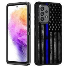BWOOLL Capa para Samsung Galaxy A73 5G, capa resistente 3 em 1 híbrida de policarbonato rígido e silicone macio à prova de choque capa de proteção contra quedas para Samsung Galaxy A73 5G 6,7