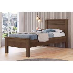 Cama Solteiro Barcelona Cacau - Conquista