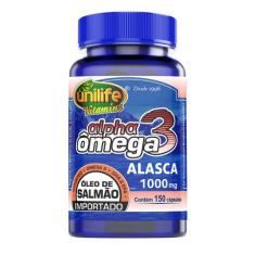 Ômega 3 Alpha Óleo de Salmão Unilife 1000mg 150 Cápsulas