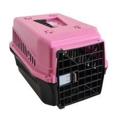 Caixa de  Cachorro e Gato para Transporte MECPET N1 Varias Cores, ROSA