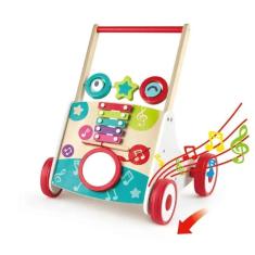 Andador Infantil Musical em Madeira Marrom - Hape