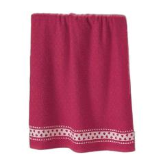 Toalha De Banho Dohler Faixa - Coracao Vinho