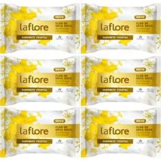 6UN Sabonete Vegetal La Flore Flor Erva Doce 150g Davene